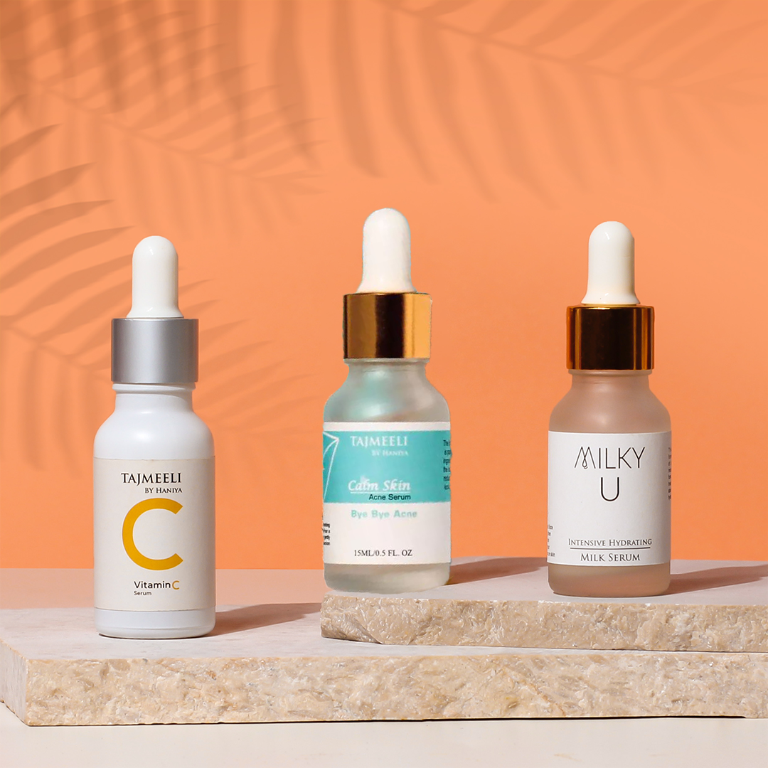 Milky, Vitamin C & Acne Serum Deal bundle - Tajmeeli By Haniya