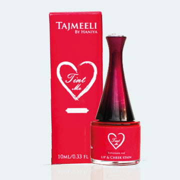 Velveteen Red Tinted Lip & Cheek Stain packaging - Tajmeeli By Haniya