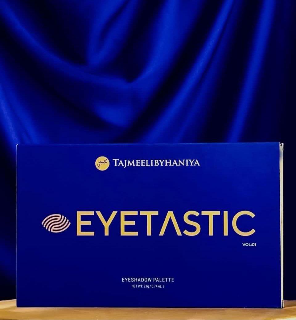 EYETASTIC Eyeshadow Palette open showing pigments